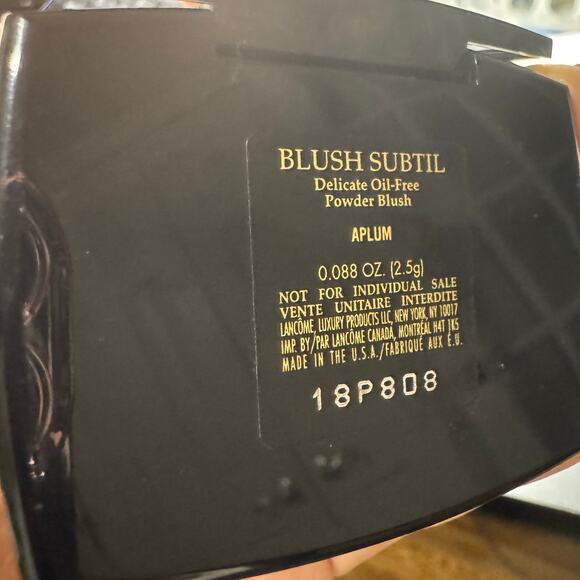 Lancôme Blush Subtil shade Aplum pink travel size compact with mirror - Picture 3 of 3